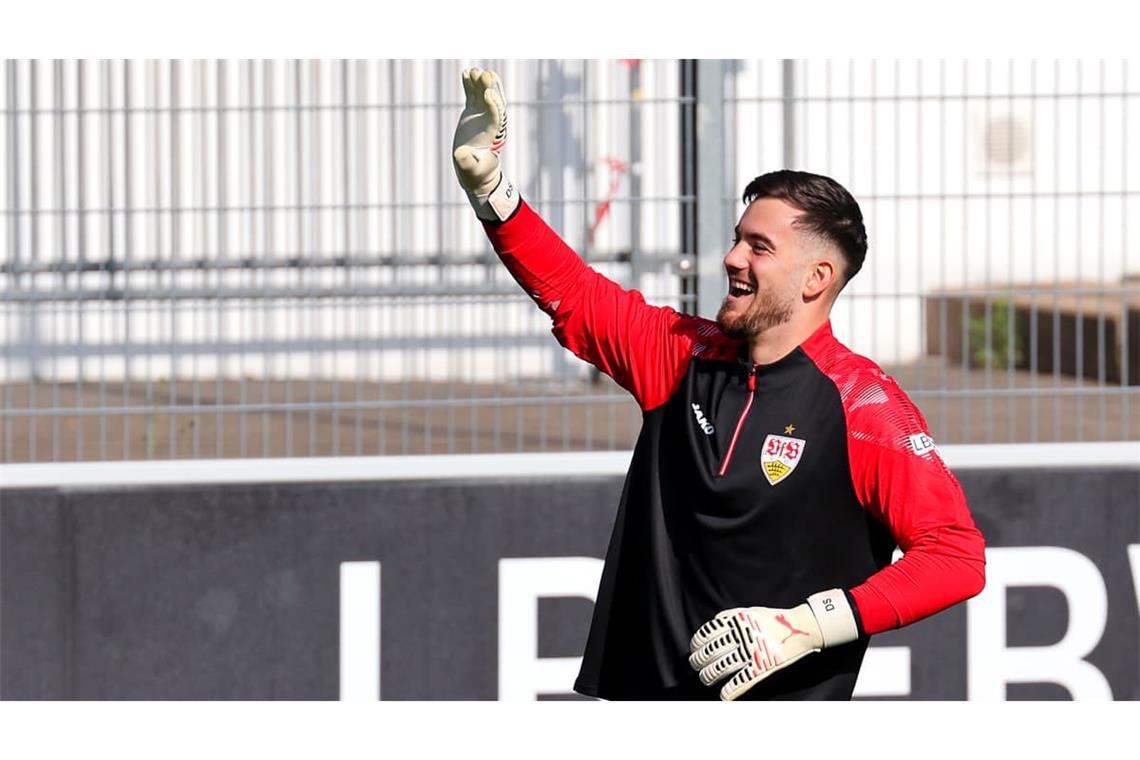 Wieder fit zurück an Bord: VfB-Torhüter Dennis Seimen soll nach der Länderspielpause seine ersten Erstligaspiele der noch jungen Karriere bestreiten.