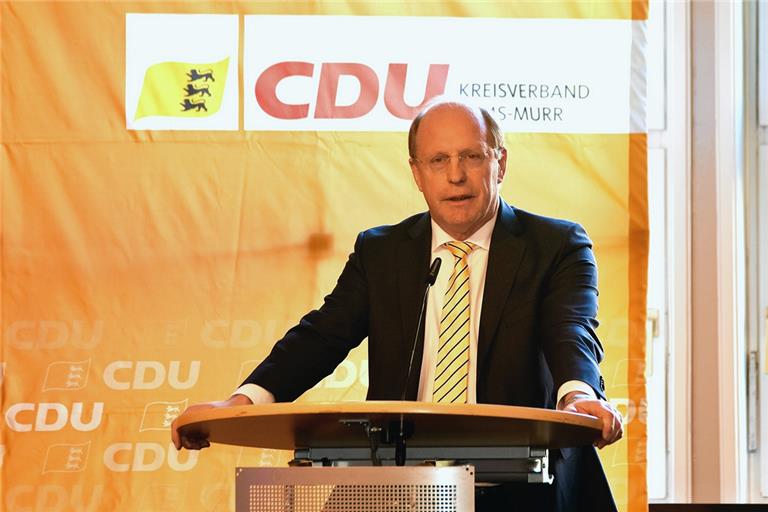 Wilfried Klenk, hier bei der Dreikönigsbegegnung der CDU im Januar, repräsentiert seit zwei Jahrzehnten den Wahlkreis Backnang im Landtag.Foto: T. Sellmaier