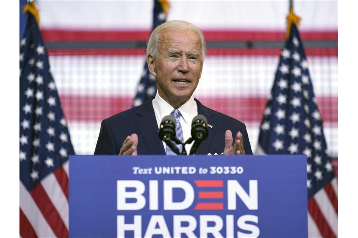 Biden wirft Trump Wahlkampf der Angst vor Will Amerika „vor vier weiteren Jahren Donald Trump retten“: Joe Biden. Foto: Carolyn Kaster/AP/dpa