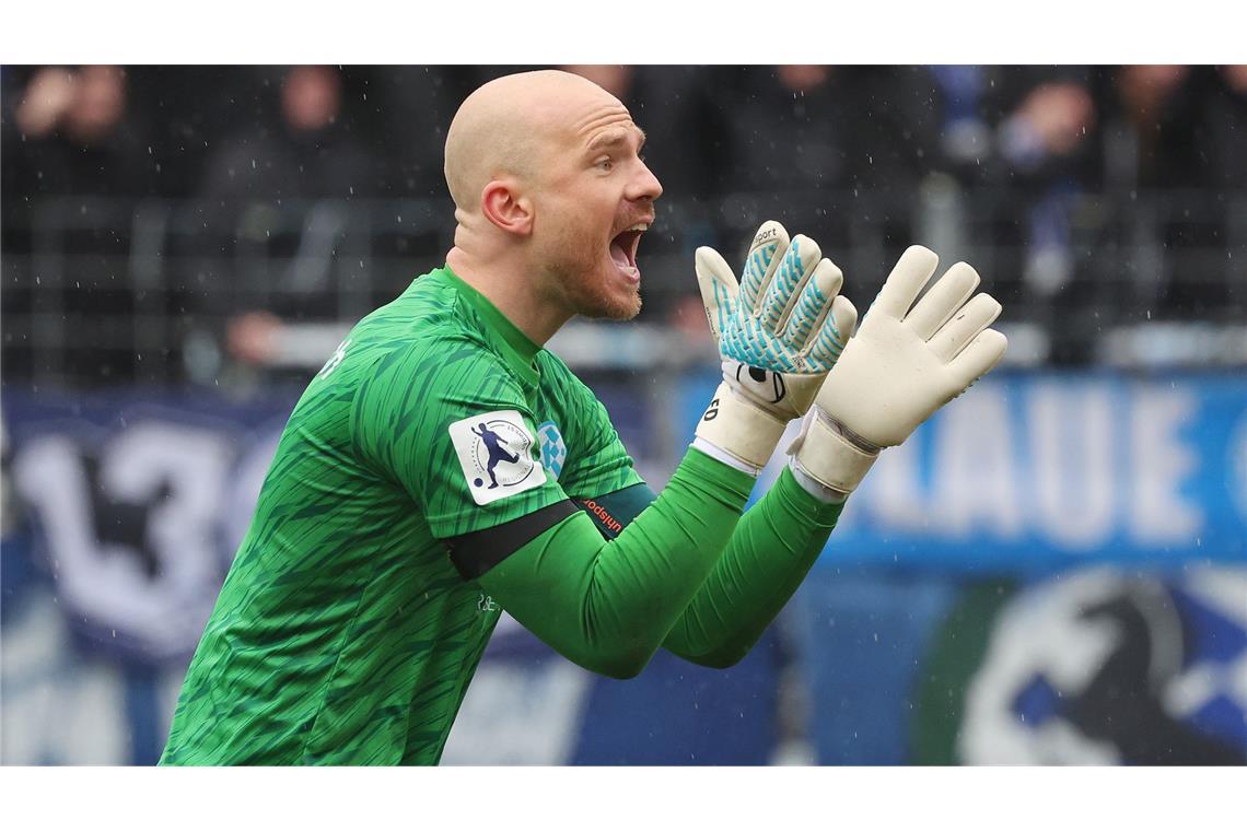 Will auch gegen Steinbach den Kasten sauber halten: Kickers-Torhüter Felix Dornebusch.