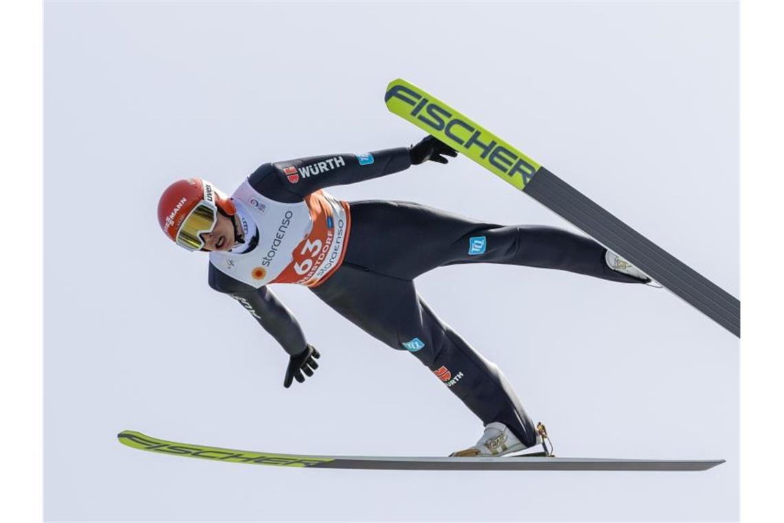 Lehrer und „Künstler“: Jubelt Kombinierer Frenzel wieder? Will bei der Heim-WM in Oberstdorf hoch und weit hinaus: Kombinierer Eric Frenzel. Foto: Daniel Karmann/dpa