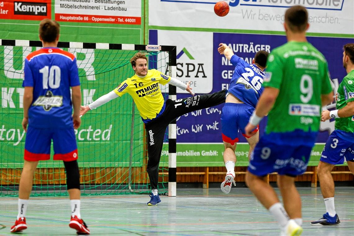 Will bei seinem Ex-Verein in Kornwestheim dazu beitragen, dass der HCOB seine Siegesserie fortsetzt: Keeper Felix Beutel. Foto: A. Becher