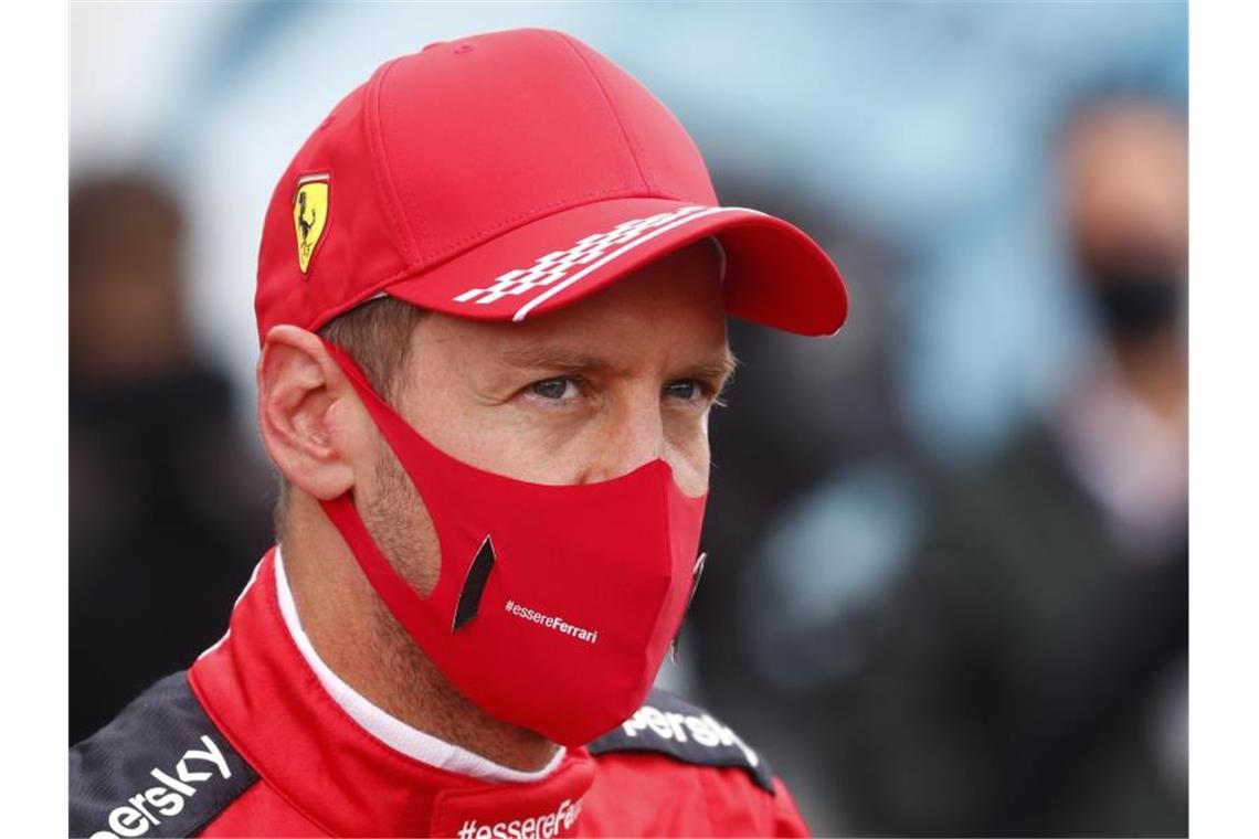 Will das Kapitel Ferrari würdig zu Ende bringen: Sebastian Vettel. Foto: Francois Lenoir/POOL REUTERS/AP/dpa