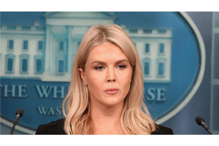 Will einem Chatverlauf zufolge keine „Bullshit-Anfragen“ mehr hören: Trump-Sprecherin Karoline Leavitt.