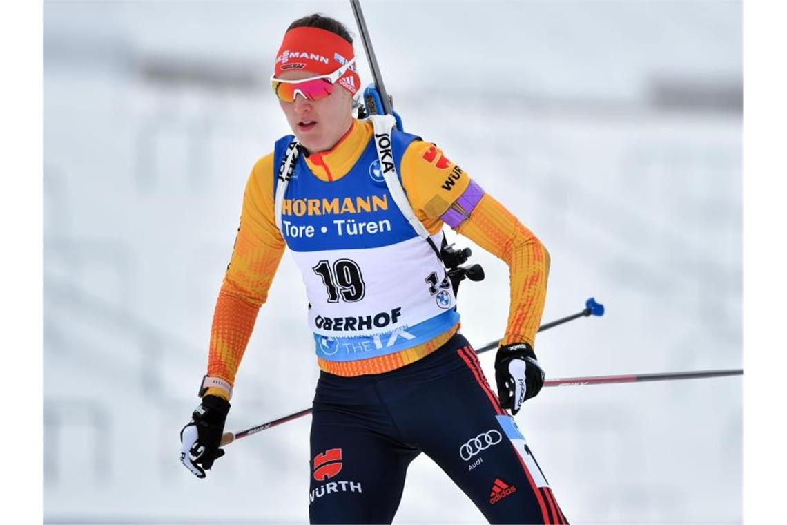 Will es am zweiten Oberhof-Wochenende mit den deutschen Biathlon-Frauen in der Staffel besser machen als eine Woche zuvor: Denise Herrmann. Foto: Martin Schutt/dpa