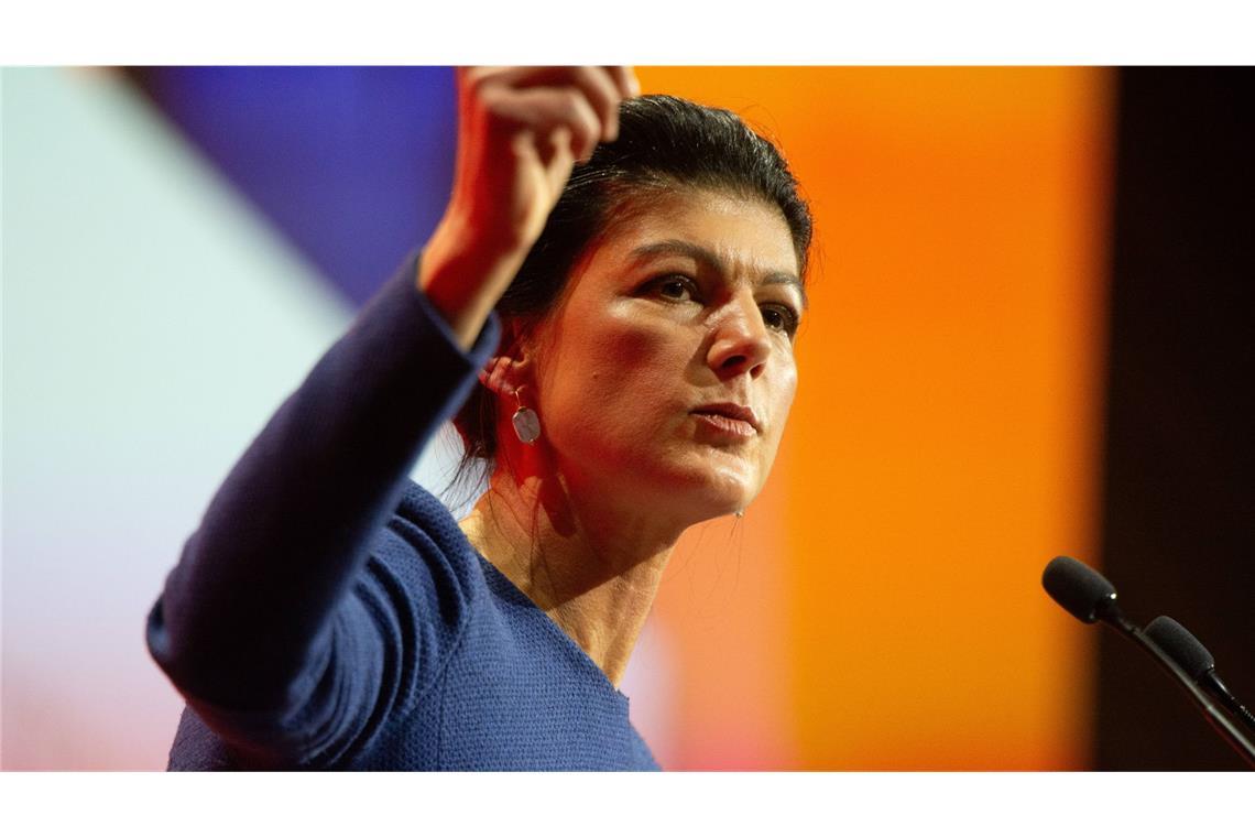 BSW: „AfD heißt Aufrüsten für Donald“ Will ihre Partei in den Bundestag führen: Sahra Wagenknecht