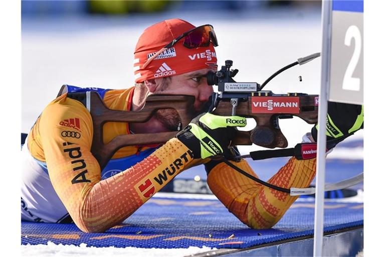 Will im Jagdrennen in Nove Mesto für eine gute deutsche Platzierung sorgen: Arnd Peiffer. Foto: Lubos Pavlicek/CTK/AP/dpa