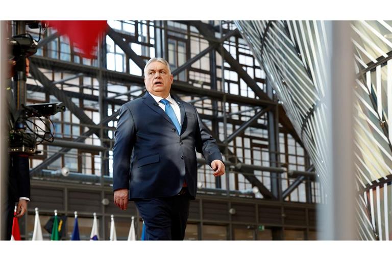 Will im Streit um das Milliarden-Darlehen für die Ukraine hart bleiben: Ungarns Ministerpräsident Viktor Orban.