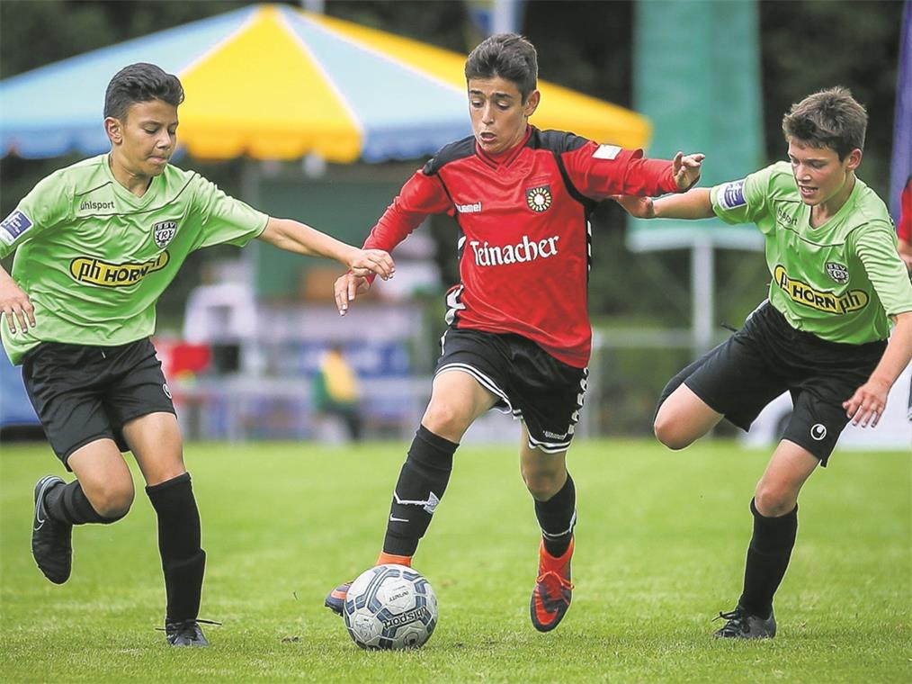 Will in der U14 versuchen, ihren Titel zu verteidigen: Die SG Sonnenhof Großaspach. Reutlingen ist dieses Jahr nur in der U12 dabei.Foto: A. Becher