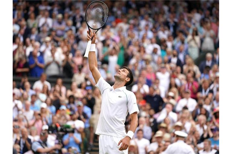 Will in Wimbledon seinen 20. Grand-Slam-Titel holen: Novak Djokovic. Foto: Adam Davy/PA Wire/dpa