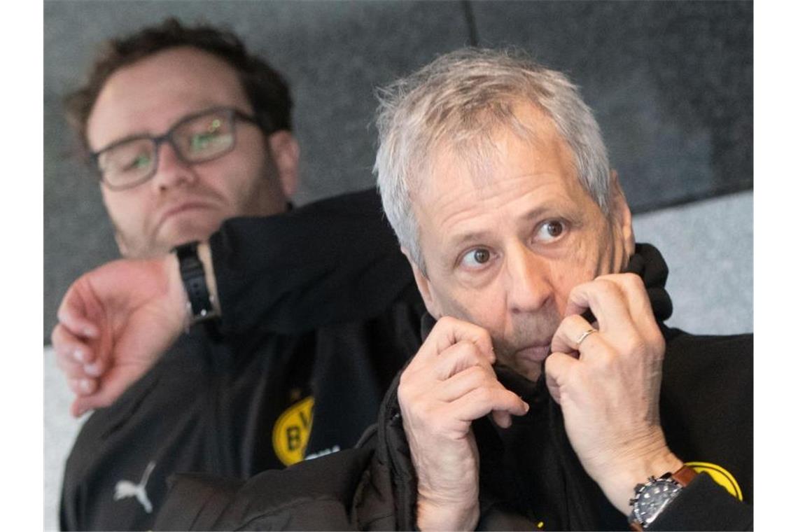 Will mit dem BVB ins Königsklassen-Achtelfinale: Trainer Lucien Favre. Foto: Bernd Thissen/dpa