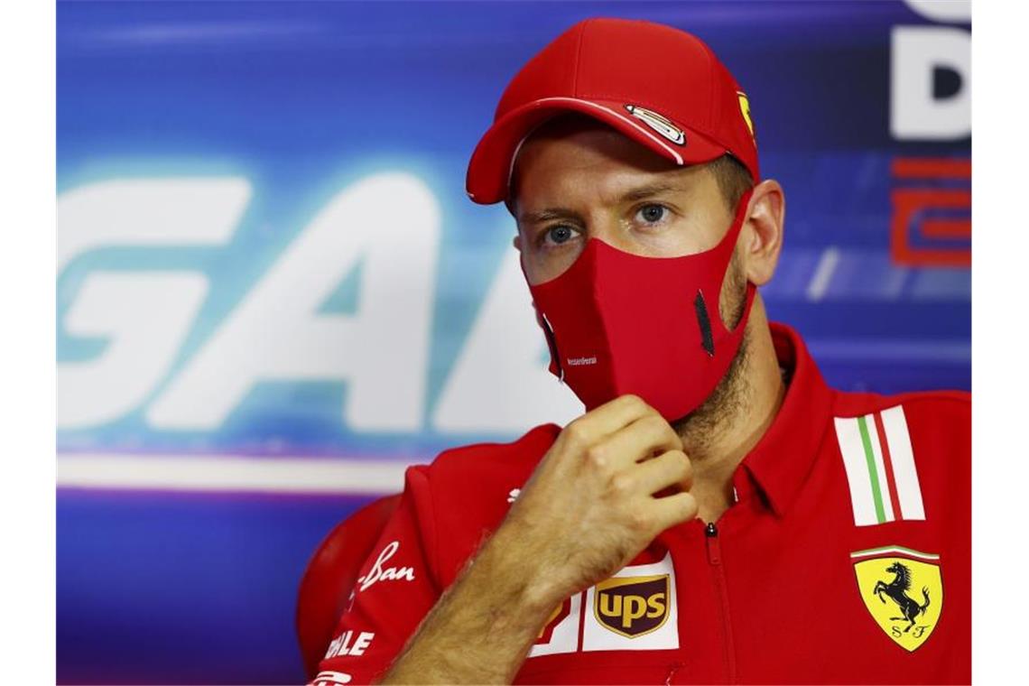 Will mit der Scuderia Ferrari nochmal Gas geben: Sebastian Vettel. Foto: Joe Portlock/Getty Pool/dpa