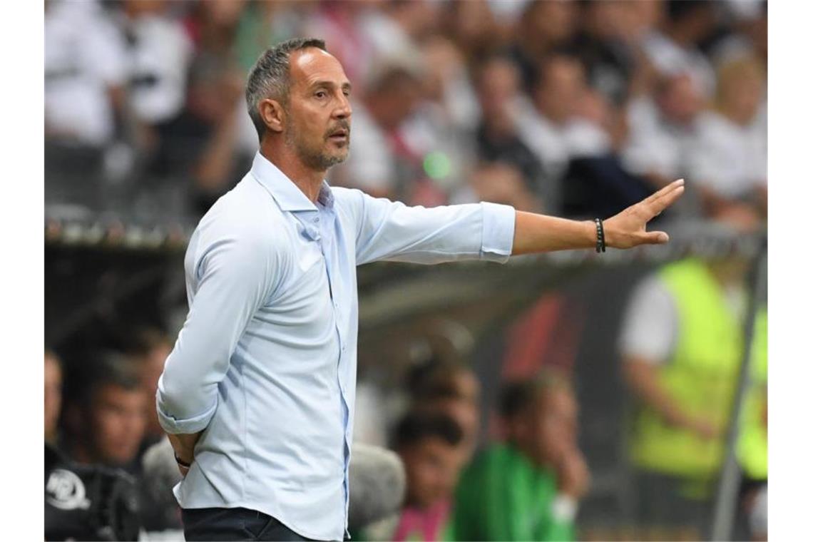 Will mit Eintracht Frankfurt in die Gruppenphase der Europa League: Trainer Adi Hütter. Foto: Arne Dedert