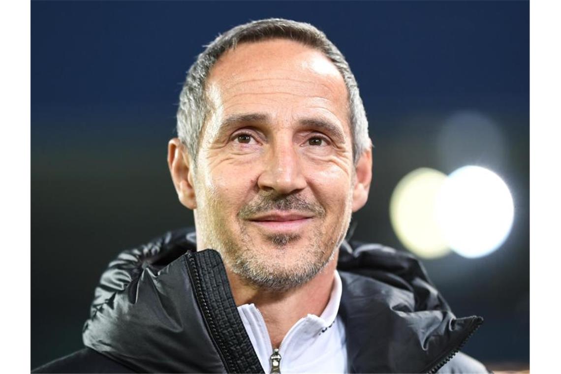 Eintracht will und im Europacup überwintern Will mit Frankfurt in die K.o.-Runde: Eintracht-Coach Adi Hütter. Foto: Patrick Seeger/dpa