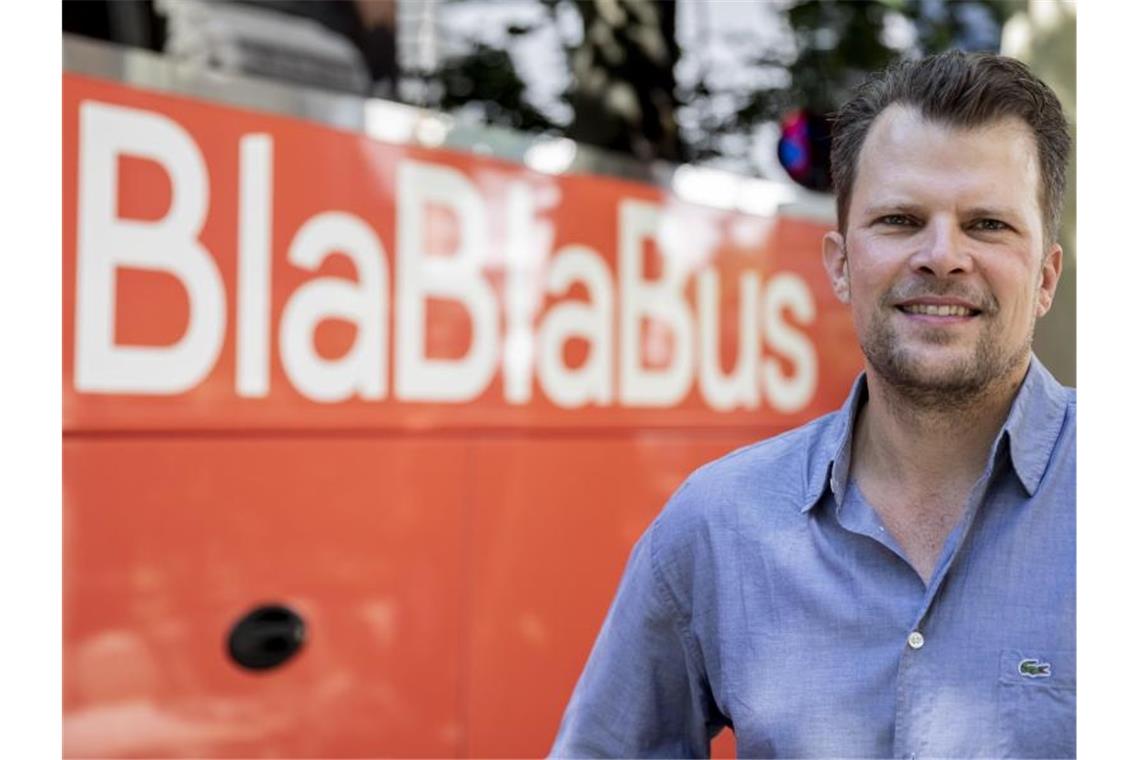 Blablabus-Deutschland-Chef: Stecken mitten in der Expansion Will mit seinem Unternehmen weiter expandieren: Blablabus-Deutschland-Chef Christian Rahn. Foto: Christoph Soeder/dpa