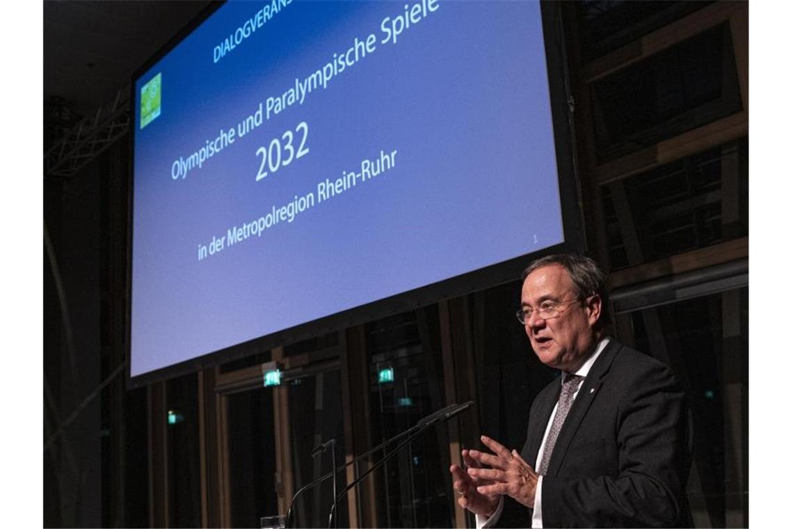 Will Olympia 2032 nach NRW holen: Ministerpräsident Armin Laschet. Foto: Fabian Sommer/dpa