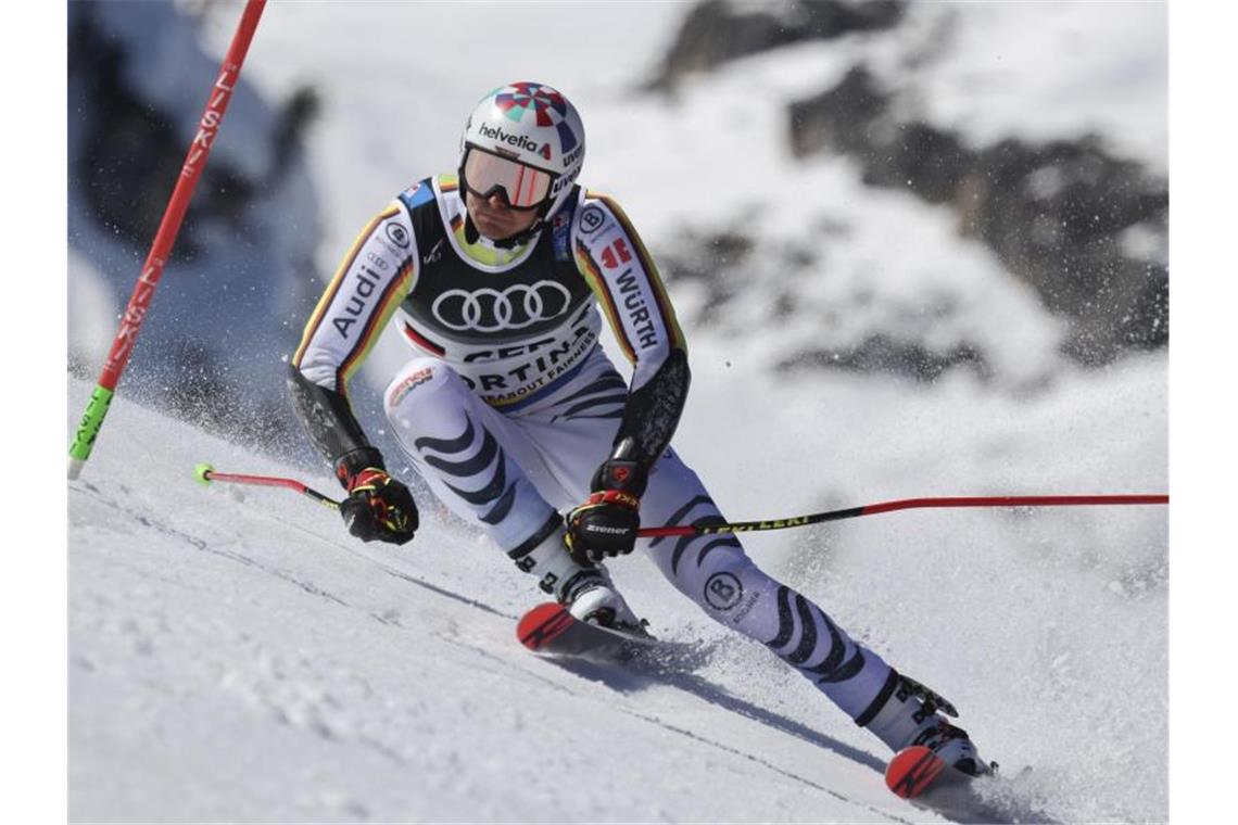 Will seine zweite Medaille bei der WM in Cortina d'Ampezzo: Stefan Luitz. Foto: Marco Trovati/AP/dpa