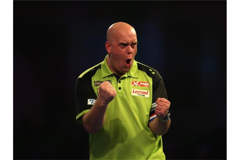 Will seinen Titel bei der Darts-WM verteidigen: Michael van Gerwen. Foto: Steven Paston/PA Wire/dpa