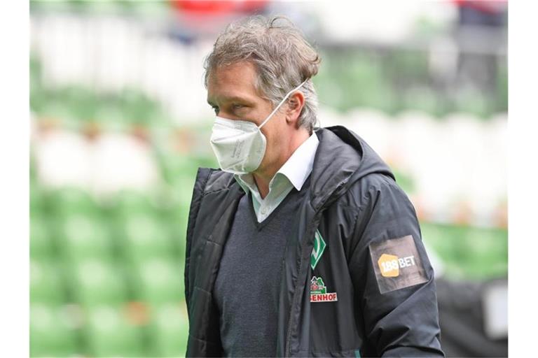 Will zeitnah einen neuen Werder-Trainer präsentieren: Frank Baumann. Foto: Carmen Jaspersen/dpa