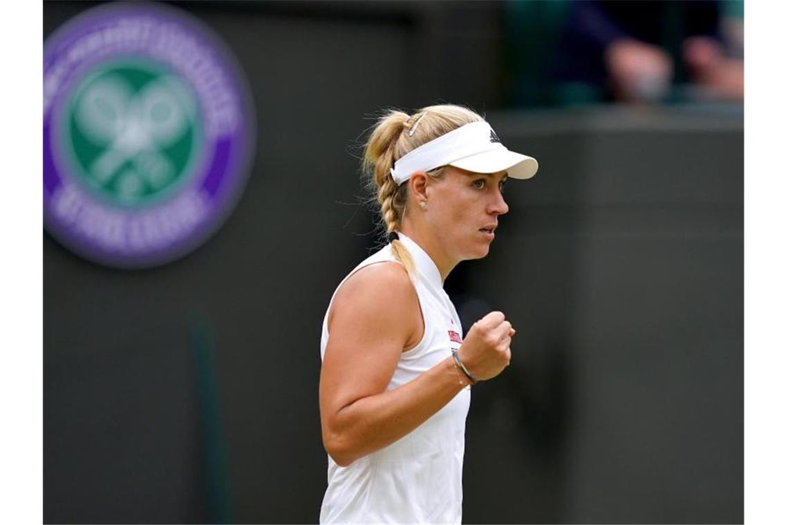 Das bringt der Tag in Wimbledon Will zum dritten Mal ins Wimbledon-Finale: Angelique Kerber. Foto: John Walton/PA Wire/dpa