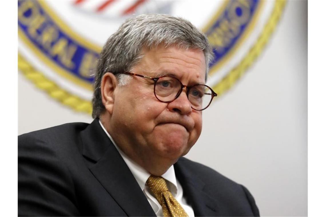 William Barr ist seit Februar Justizminister der USA. Foto: John Bazemore/AP