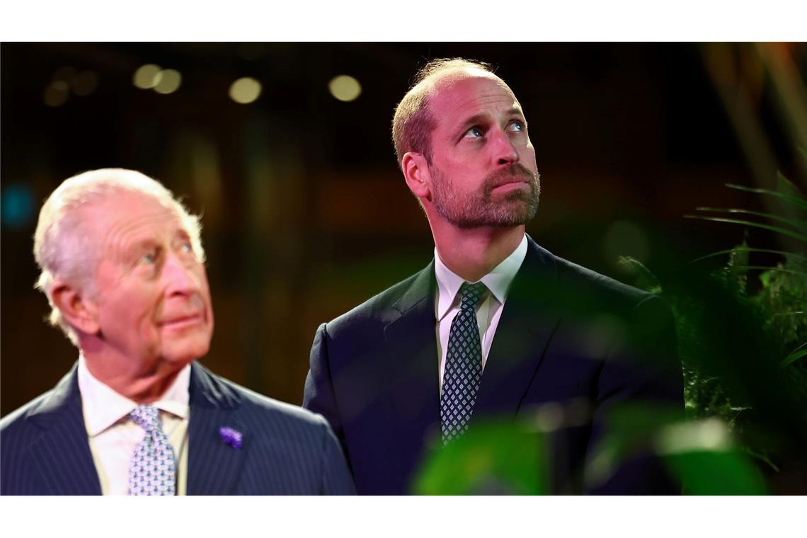 William (r.) wird auf seinen Vater als König folgen.