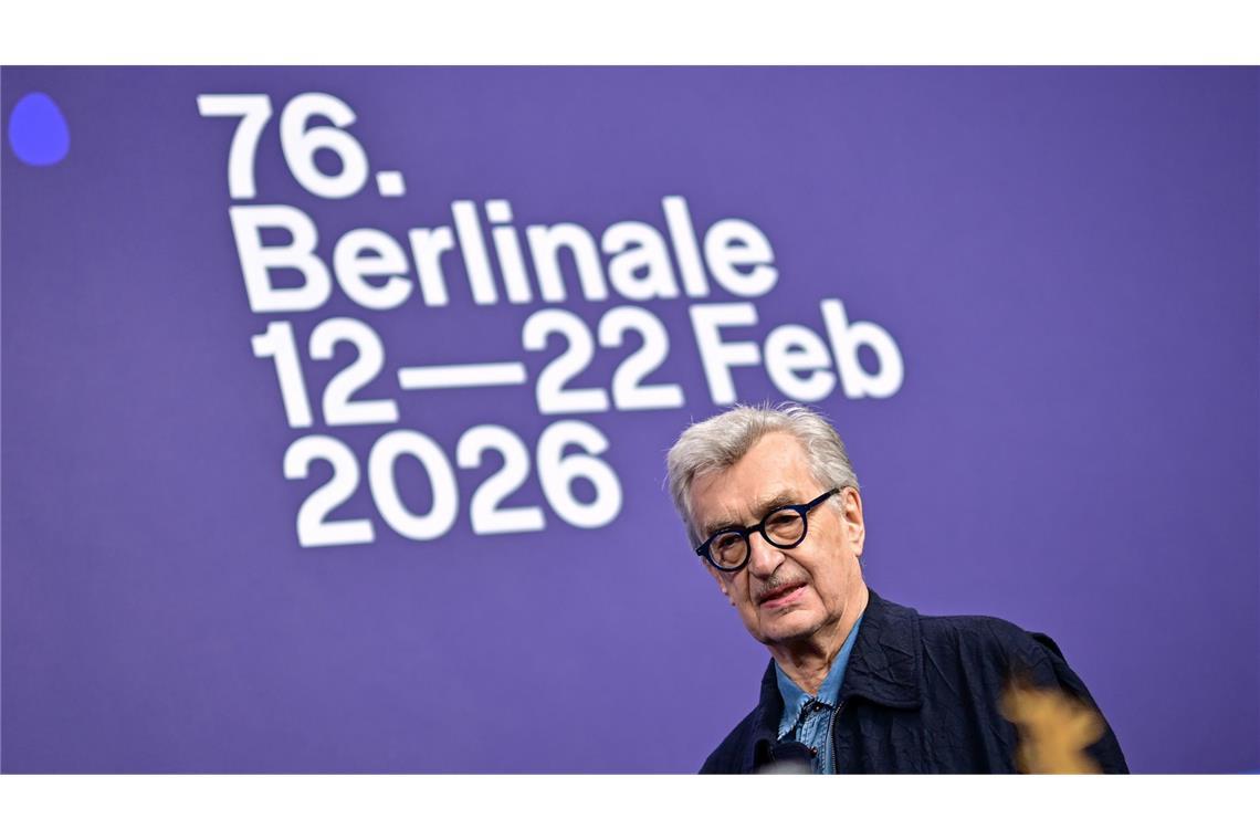 Wim Wenders bei der Jury-Pressekonferenz.