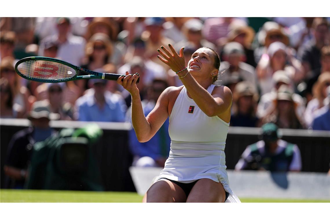 Wimbledon war noch nicht ihr Turnier: Der Titel fehlt Aryna Sabalenka noch. (Archivbild)