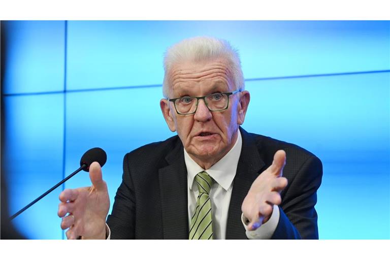 Winfried Kretschmann (Bündnis 90/Die Grünen), Ministerpräsident von Baden-Württemberg, kritisiert die Grenzkontrollen (Archivfoto).