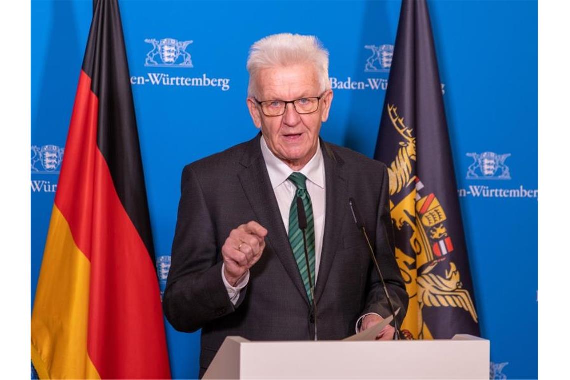 Winfried Kretschmann (Bündnis 90/Die Grünen), Ministerpräsident von Baden-Württemberg. Foto: Hanna Senck/Staatsministerium Baden-Württemberg/dpa/Archivbild