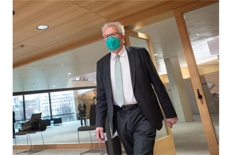 Winfried Kretschmann (Bündnis 90/Die Grünen), Ministerpräsident von Baden-Württemberg. Foto: Sebastian Gollnow/dpa/Aktuell