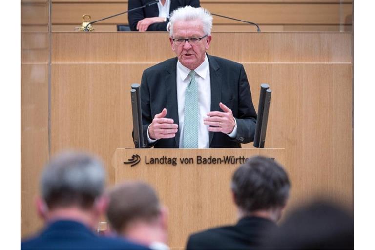 Winfried Kretschmann (Bündnis 90/Die Grünen), Ministerpräsident von Baden-Württemberg. Foto: Sebastian Gollnow/dpa