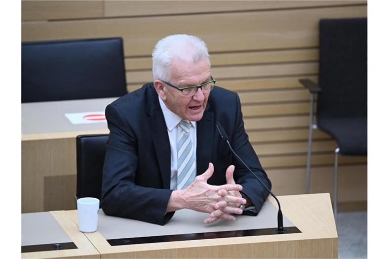 Winfried Kretschmann (Bündnis 90/Die Grünen), Ministerpräsident von Baden-Württemberg. Foto: Uli Deck/dpa