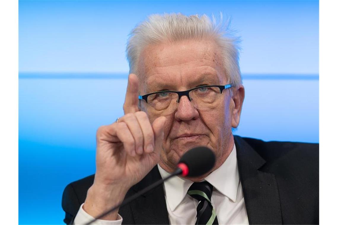 Kretschmann erwägt Schaffung eines neuen Ministeriums Winfried Kretschmann (Bündnis 90/Die Grünen), Ministerpräsident von Baden-Württemberg. Foto: Sebastian Gollnow/dpa/Archivbild