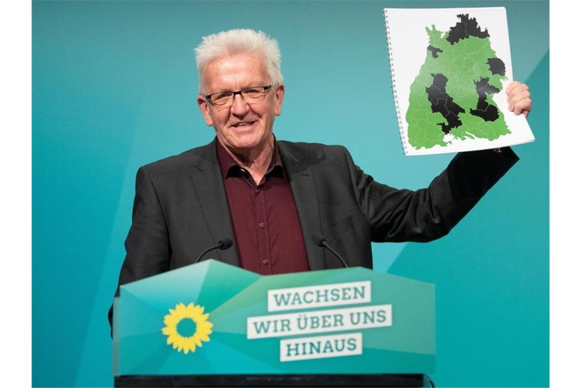 Grüne im Kultusministerium: Neues Bausressort Winfried Kretschmann (Bündnis 90/Die Grünen), Ministerpräsident von Baden-Württemberg. Foto: Marijan Murat/dpa/Archivbild