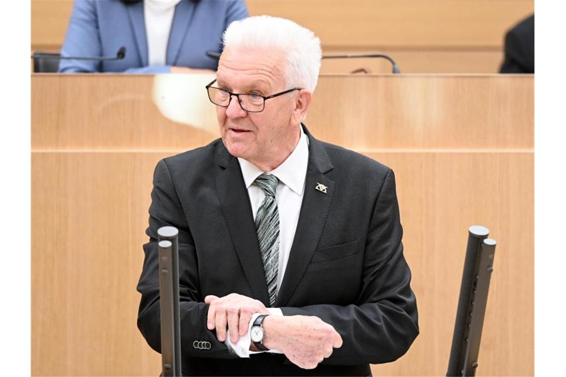 Winfried Kretschmann (Bündnis 90/Die Grünen), Ministerpräsident von Baden-Württemberg. Foto: Bernd Weißbrod/dpa/Archivbild