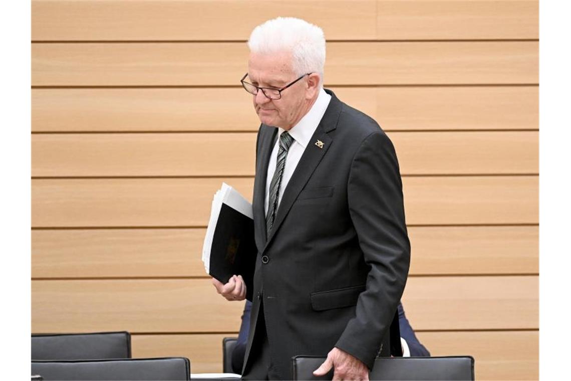 Kretschmann will ungenutzten Firmen-Rettungsfonds auflösen Winfried Kretschmann (Bündnis 90/Die Grünen), Ministerpräsident von Baden-Württemberg. Foto: Bernd Weißbrod/dpa