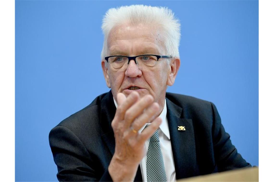Winfried Kretschmann (Bündnis 90/Die Grünen), Ministerpräsident von Baden- Württemberg. Foto: Britta Pedersen/Archivbild