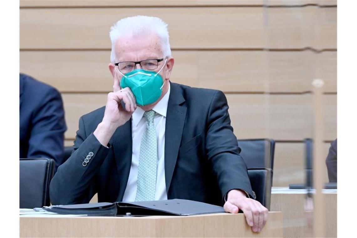 Winfried Kretschmann (Bündnis 90/Die Grünen), Ministerpräsident von Baden-Württemberg. Foto: Bernd Weißbrod/dpa/Archivbild