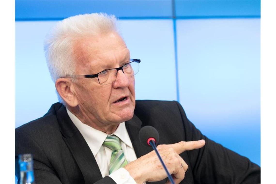 Winfried Kretschmann (Bündnis 90/Die Grünen), Ministerpräsident von Baden-Württemberg. Foto: Bernd Weißbrod/dpa/Archivbild