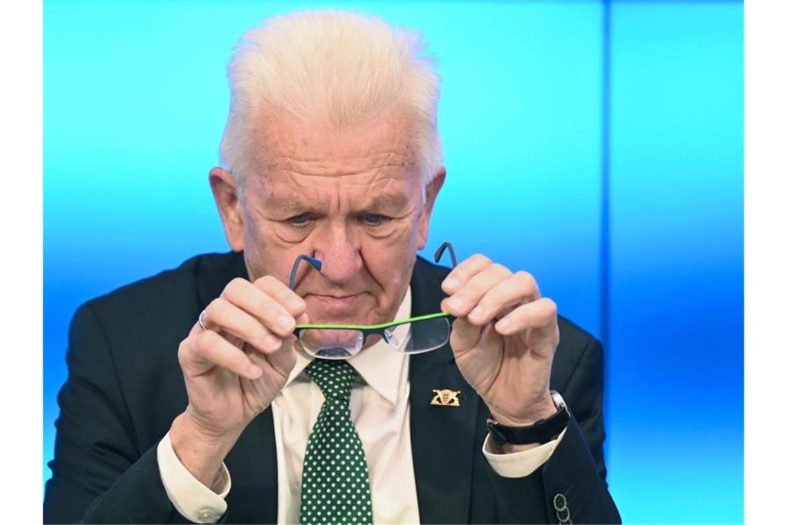 Von Blaupausen, Bremsklötzen und toten Pferden Winfried Kretschmann (Bündnis 90/Die Grünen), Ministerpräsident von Baden-Württemberg. Foto: Bernd Weißbrod/dpa