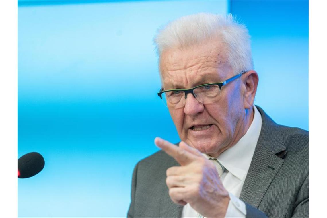 Kretschmann pocht auf Windkraft-Quote für den Süden Winfried Kretschmann (Bündnis 90/Die Grünen), Ministerpräsident von Baden-Württemberg. Foto: Bernd Weißbrod/dpa