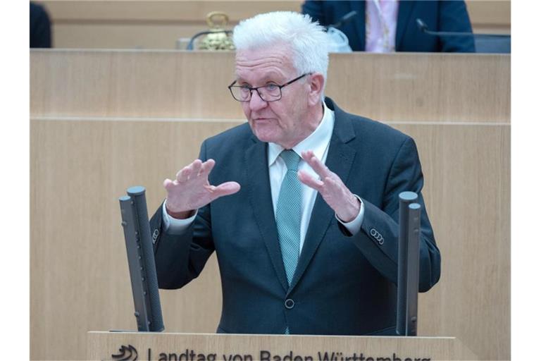 Winfried Kretschmann (Bündnis 90/Die Grünen), Ministerpräsident von Baden-Württemberg. Foto: Bernd Weißbrod/dpa/Archivbild