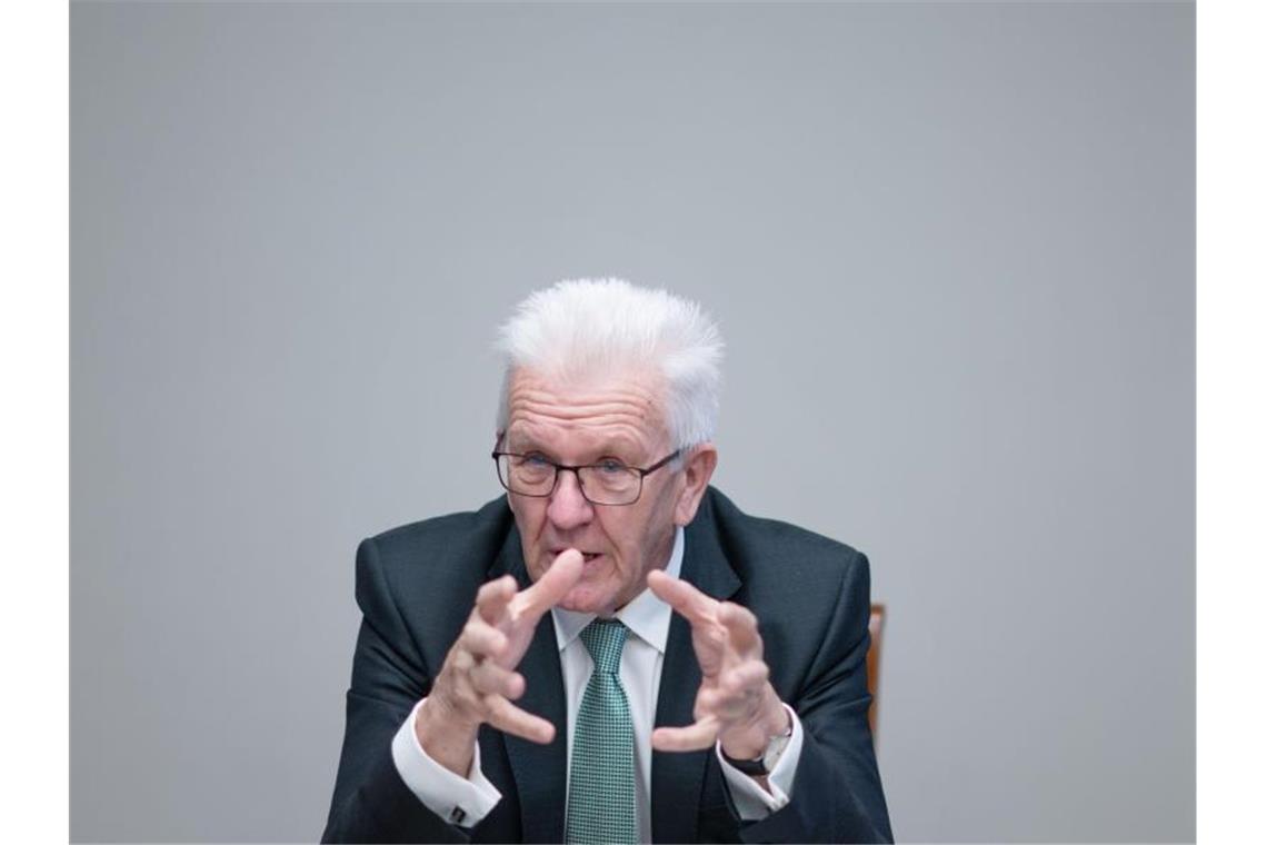 Winfried Kretschmann (Bündnis 90/Die Grünen), Ministerpräsident von Baden-Württemberg. Foto: Marijan Murat/dpa