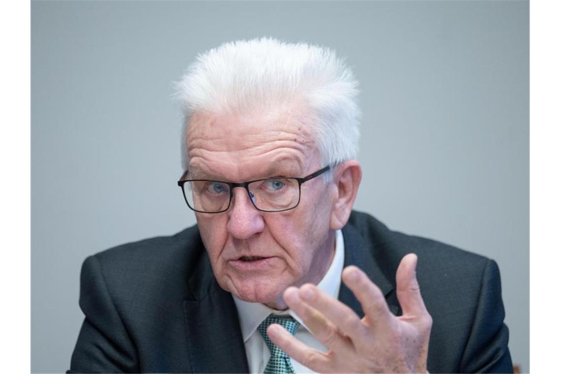 Südwest-Grüne: Kooperation mit Frankreich statt Atomstreit Winfried Kretschmann (Bündnis 90/Die Grünen), Ministerpräsident von Baden-Württemberg. Foto: Marijan Murat/dpa/Archivbild