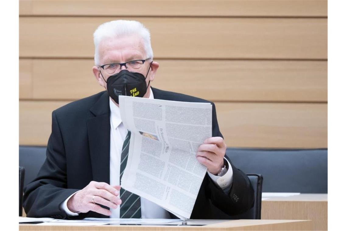 Kretschmann: Bei Wiesenthal-Zentrum Rufschädigung Blumes Winfried Kretschmann (Bündnis 90/Die Grünen), Ministerpräsident von Baden-Württemberg. Foto: Bernd Weißbrod/dpa