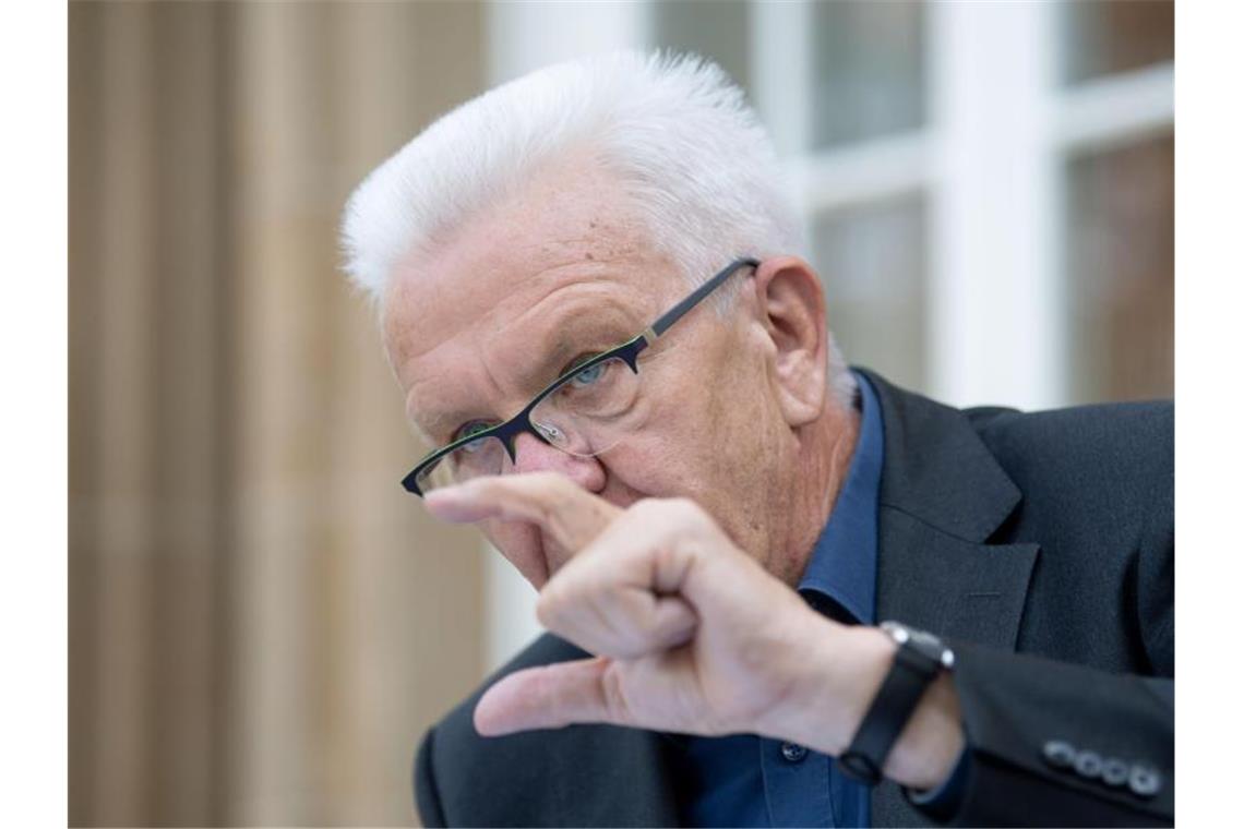 Winfried Kretschmann (Bündnis 90/Die Grünen), Ministerpräsident von Baden-Württemberg. Foto: Marijan Murat/Archivbild