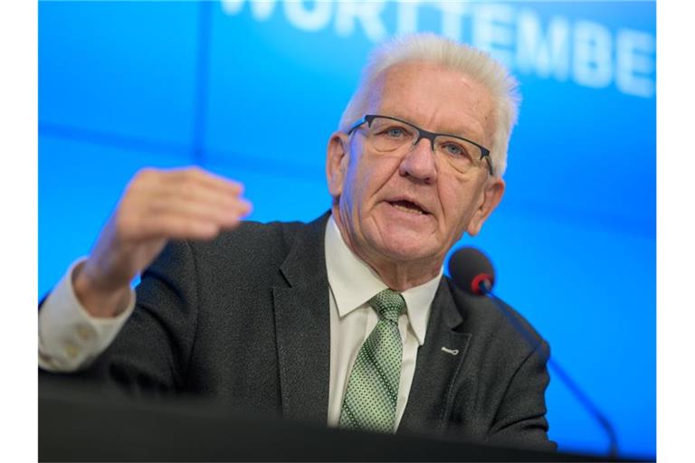 Winfried Kretschmann (Bündnis 90/Die Grünen), Ministerpräsident von Baden-Württemberg.. Foto: Sebastian Gollnow/dpa