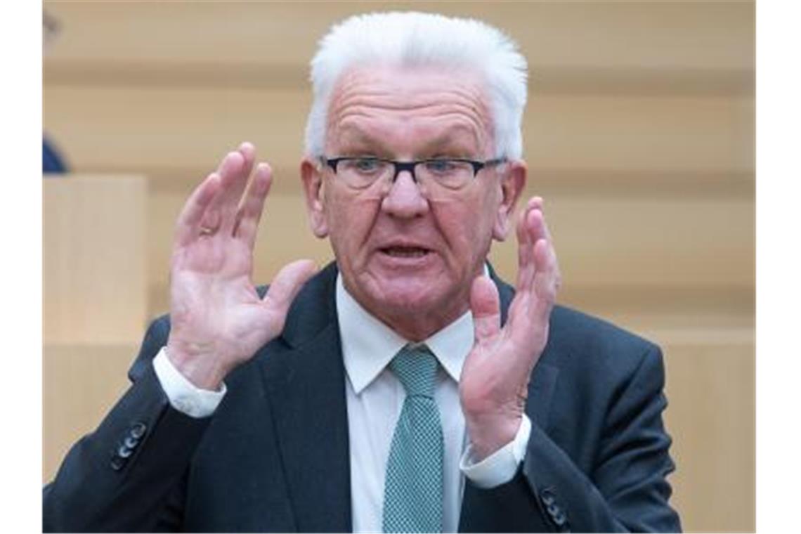 Winfried Kretschmann (Bündnis 90/Die Grünen), Ministerpräsident von Baden-Württemberg. Foto: Sebastian Gollnow/dpa