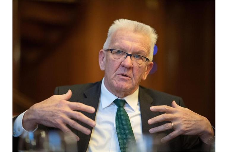 Winfried Kretschmann (Bündnis 90/Die Grünen), Ministerpräsident von Baden-Württemberg. Foto: Sebastian Gollnow/dpa/Archivbild